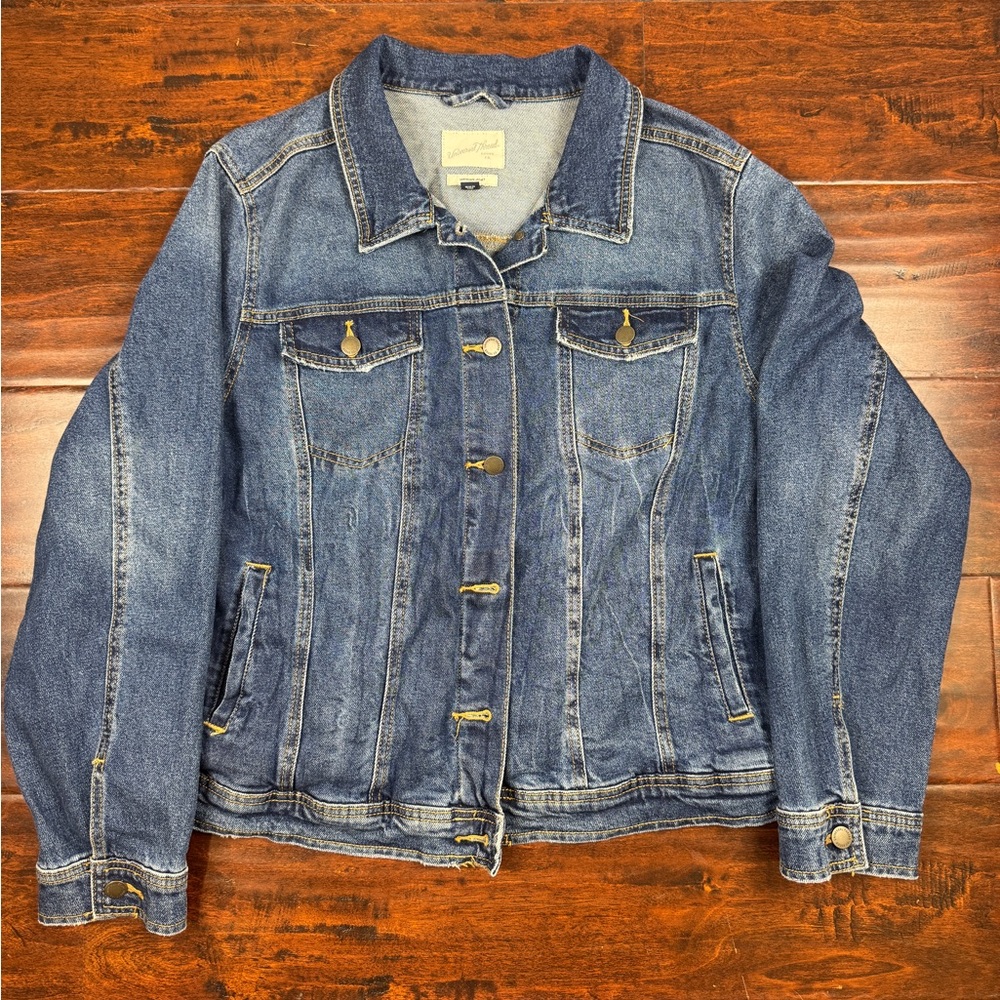 Universal Thread Denim Jacket, 1X, Target Fitted Freeborn Cotton Denim Jacket